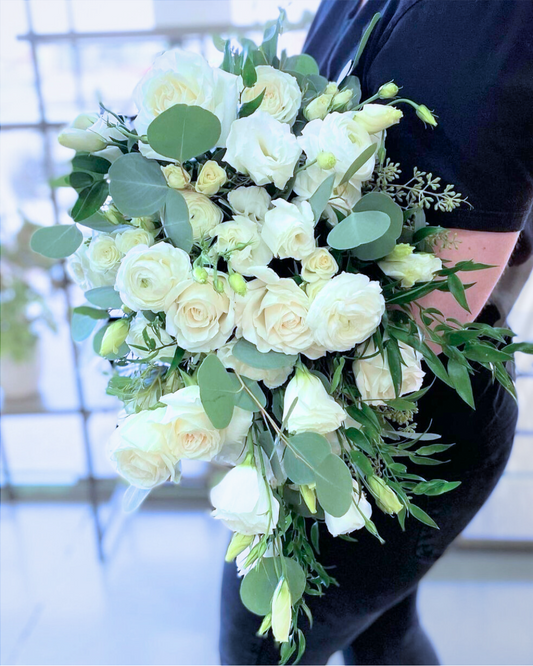 Hand-Tied Cascade Bridal Bouquet