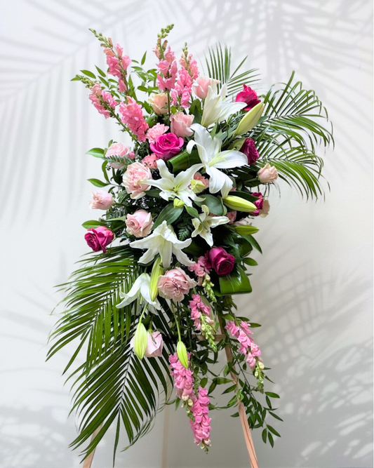 Delicate Pinks Standing Spray
