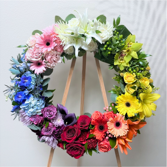 Follow The Rainbow Wreath